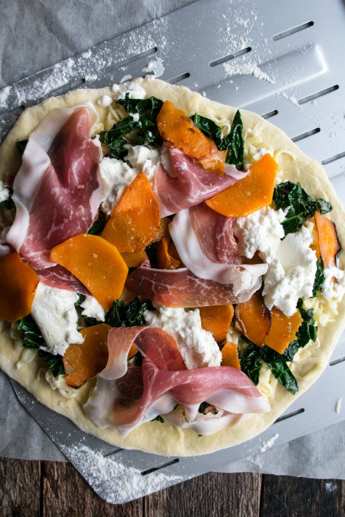 Winter Squash & Prosciutto Pizza